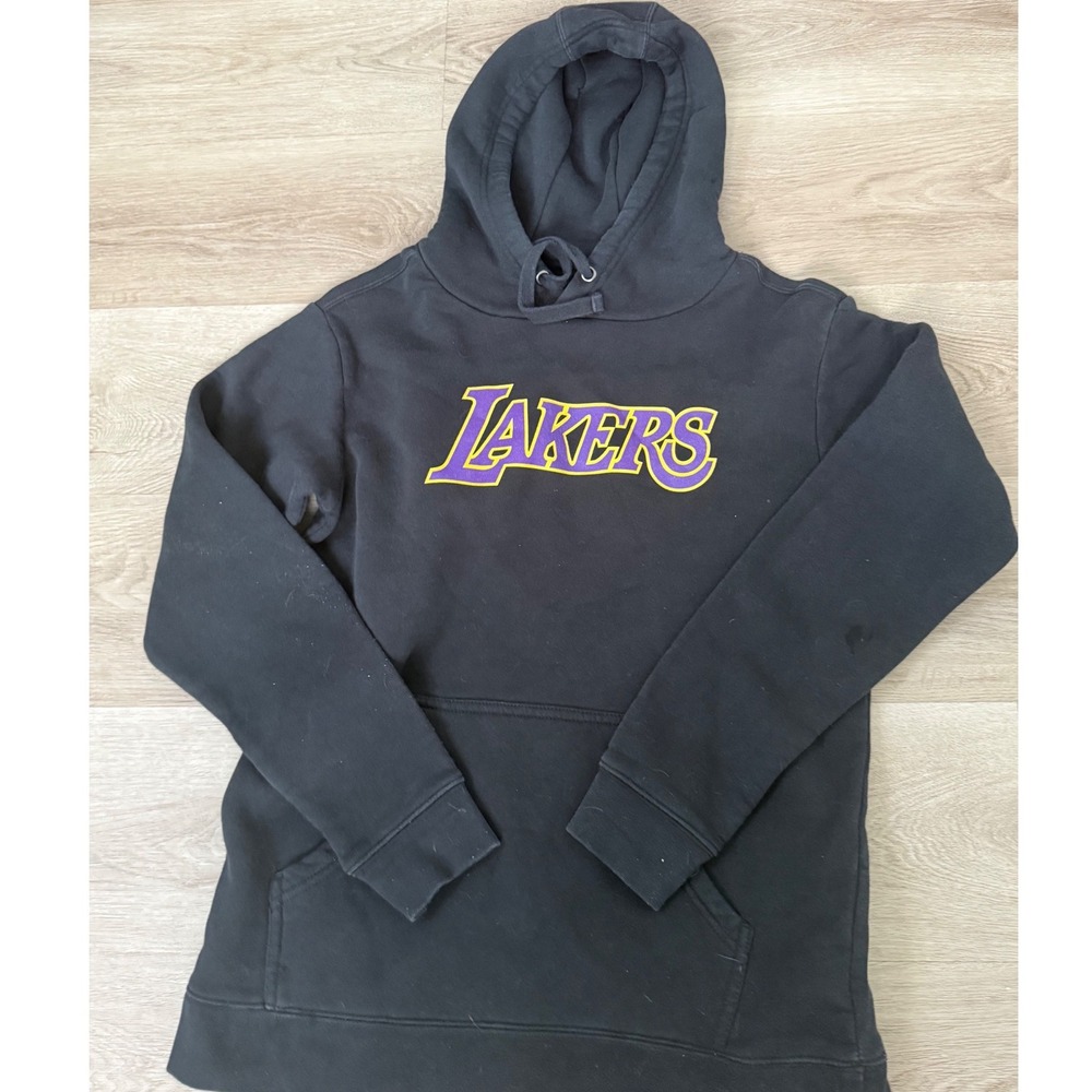 NBA Los Angeles Lakers Hoodie Black Graphic Sweatshirt Mens Small S